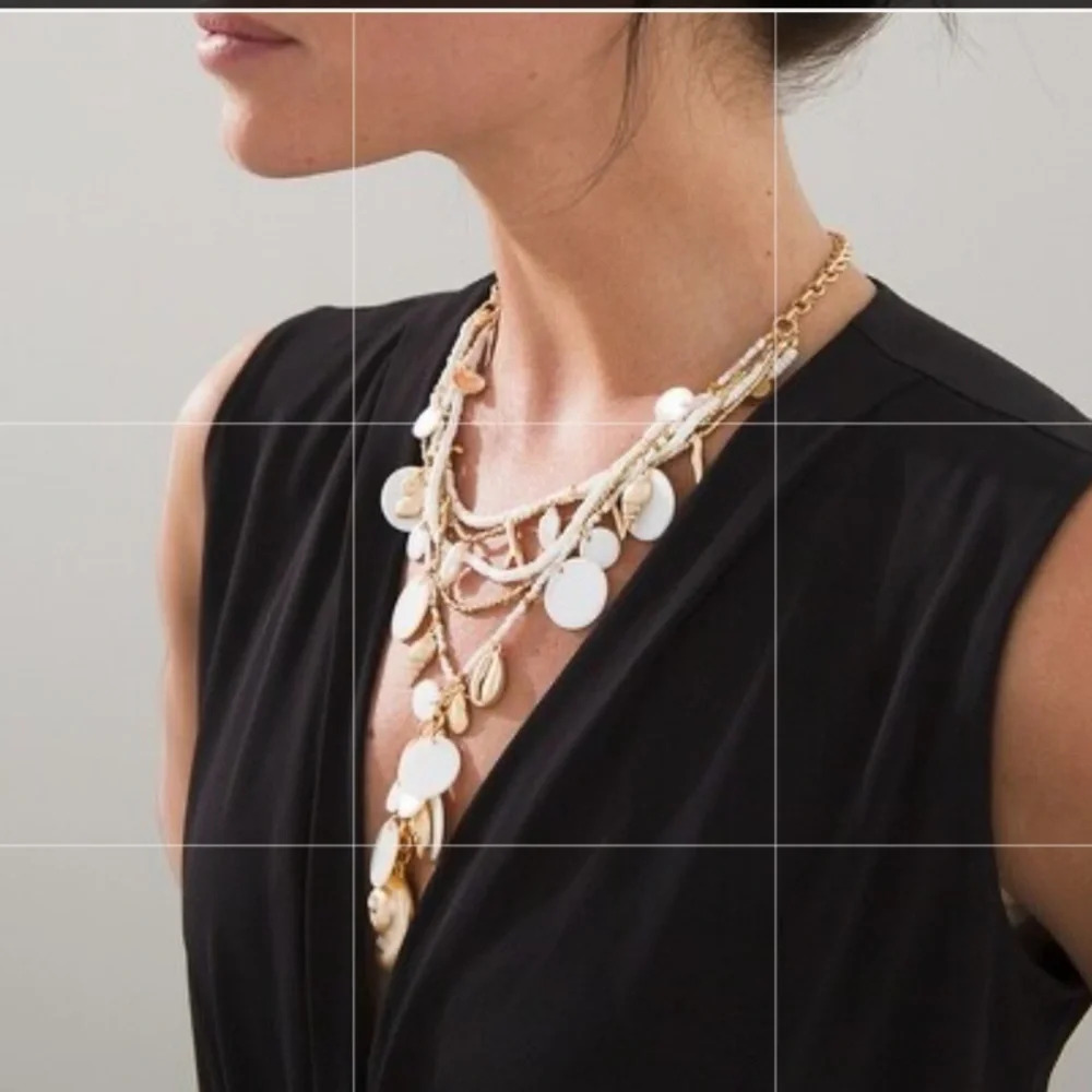Summer White Charm Necklace